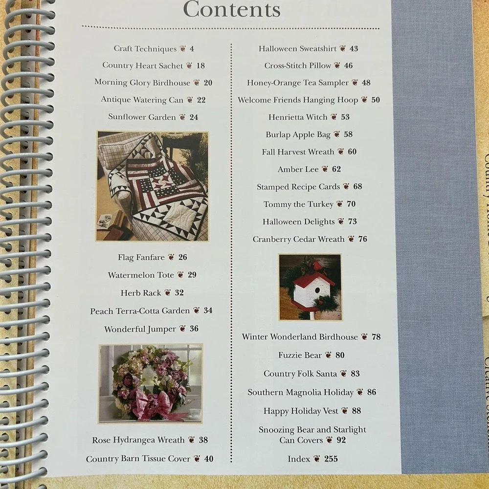 New Country Sampler Crafts Decorating Stenciling‎ DIY HC Embroidery Cross Stitch